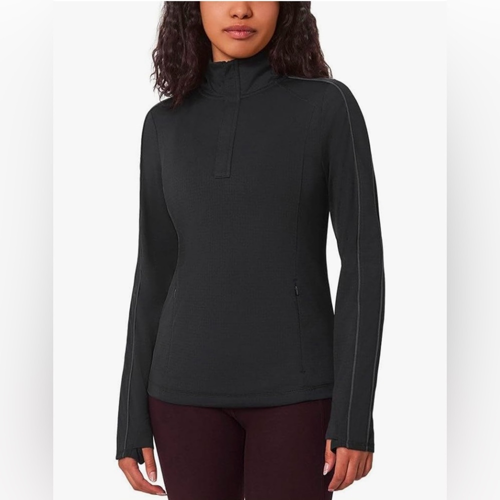 Mondetta Womens Hiking Athletic Workout Tops - Lightweight Quarter-Zip Pullover